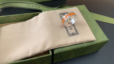 구ㅉ 인터로킹G 에나멜 스완오렌지 에폭시 링