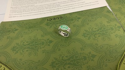 구ㅉ 인터로킹G 그린에나멜 링