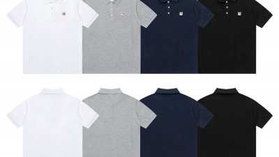 [GOOD] 공용 메종키ㅊ네 폭스헤드 카라 반팔티 4컬러