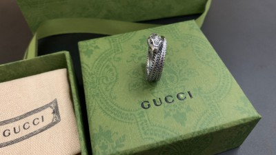 구ㅉ 가든 실버 스네이크링