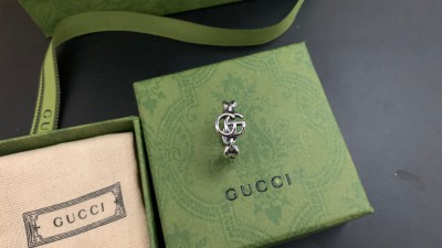 구ㅉ 더블G 마몬트 체인 링크 실버 링