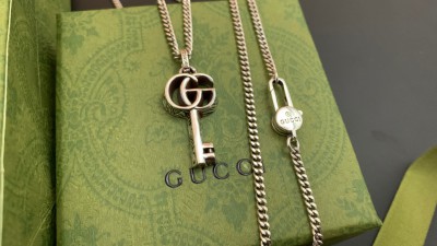 구ㅉ 인터로킹G 키 펜던트 목걸이