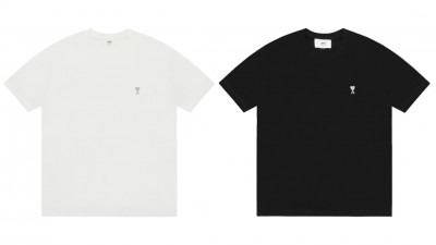 [GOOD] 공용 아ㅁ 24SS 실버 스티치 로고 티셔츠