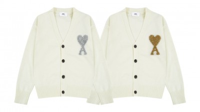 [NORMAL] 공용 아ㅁ 24FW 부클 하트 알파카 혼방 울 니트 가디건