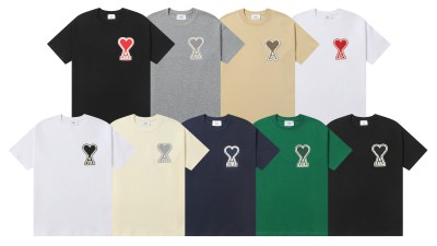 [NORMAL] 공용 아ㅁ 빅하트 로고 티셔츠 9컬러