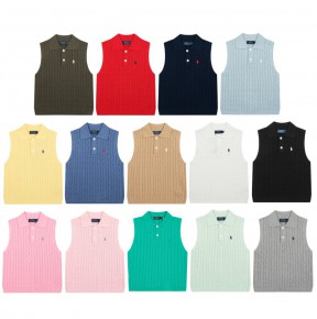 [GOOD] 폴ㄹ 카라 자수 니트 베스트 14컬러