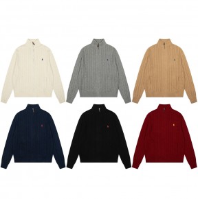 [GOOD] 공용 폴ㄹ 케이블 니트 코튼 풀 지퍼 스웨터 6컬러