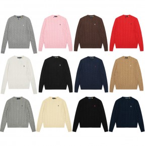 [GOOD] 공용 폴ㄹ 라운드넥 케이블 니트 스웨터 12컬러 C
