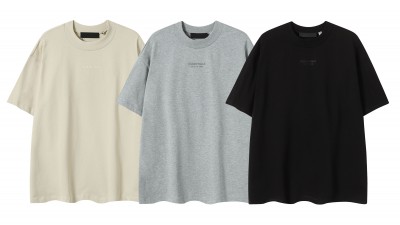 [NORMAL] 공용 피ㅇ갓 에센셜 스몰로고 패치 티셔츠 3컬러