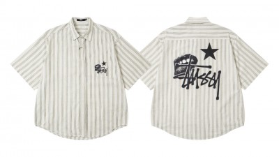 [NORMAL] 공용 스ㅌ시 립타투 로고 피케 반팔 셔츠