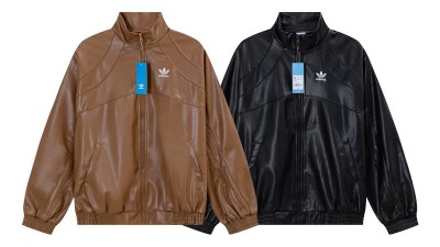 [GOOD] 공용 아ㄷ다스 트레포일 레더자켓 2컬러