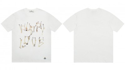 [NORMAL] 공용 비ㅂ안 웨스트우드 본즈'N 체인 코튼 티셔츠