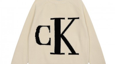 [GOOD] 공용 켈ㅂ클라인 CK 빅 로고 니트 스웨터 3컬러 C