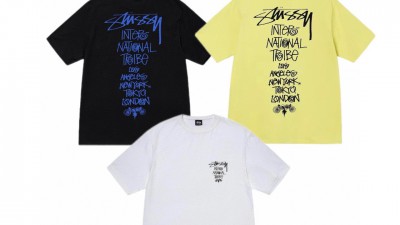 [NORMAL] 공용 스ㅌ시 트라이브 스택 티셔츠 3컬러