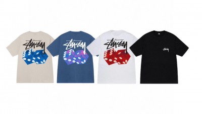 [NORMAL] 공용 스ㅌ시 다이스 아웃 티셔츠 4컬러