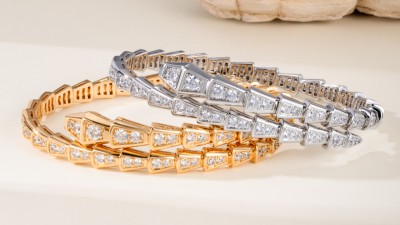 불ㄱ리 세르펜티 바이퍼 브레이슬릿 다이아 풀파베