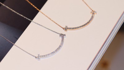 티ㅍ니 T스마일 펜던트 목걸이