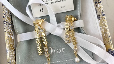 디ㅇ 이니셜 드롭 이어링