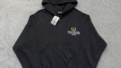 발ㄹ시아가 파리 로고 후드 집업