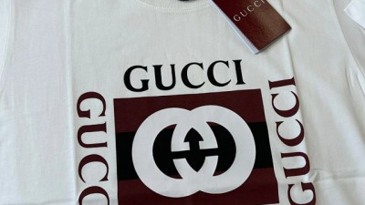 [세일][한정수량][공용] 구ㅉ 인터로킹 G 프린트 코튼 티셔츠 2컬러