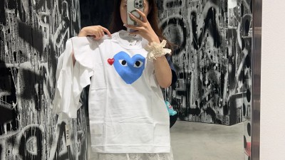 [공용][세일] 꼼ㄷ가르송 블루 하트 티셔츠 6컬러