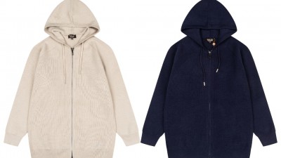 로ㄹ 피아나 울 후드 집업 가디건 2컬러