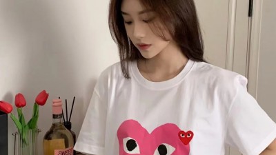 [공용][세일] 꼼ㄷ가르송 하트 프린트 티셔츠 6컬러
