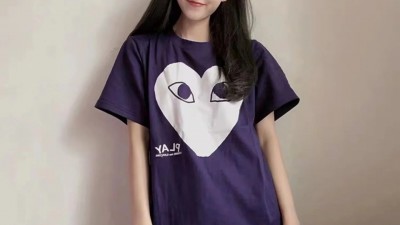 [공용][세일] 꼼ㄷ가르송 로고 프린트 티셔츠 2컬러