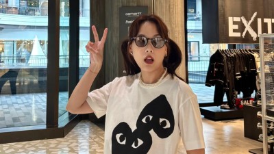 [공용][세일] 꼼ㄷ가르송 더블 하트 티셔츠 2컬러