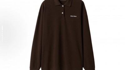 [공용] 미ㅇ미우 코튼 피케 폴로 셔츠