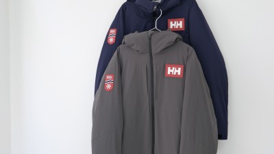 [공용] 헬리한센 실리콘라벨 후드 다운 자켓 2컬러