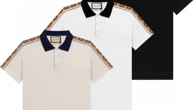 [공용] 구ㅉ 인터로킹 G 스트라이프 폴로 3컬러