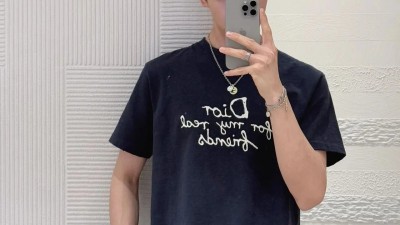 디ㅇ x 하일톤 넬 코튼 저지 티셔츠