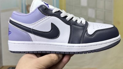 [공용] 나ㅇ키 조던 1 로우 화이트 다크 블루 그레이