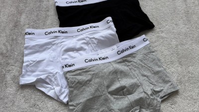 캘ㅂ 클라인 코튼 스트레치 로우 라이즈 트렁크 3팩 세트