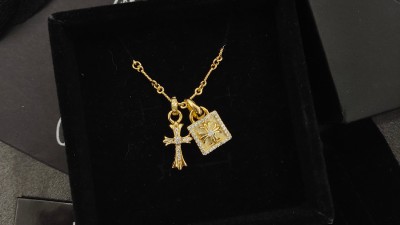 크ㄹ하츠 타이니크로스 스퀘어 참 목걸이