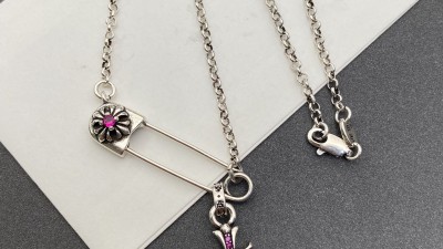 크ㄹ하츠 세이프티핀 베이피펫 크로스 참 목걸이