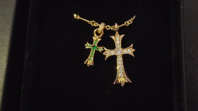 크ㄹ하츠 더블크로스 참 목걸이