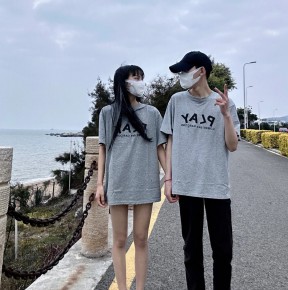 [공용][세일] 꼼ㄷ가르송 로고 프린트 티셔츠