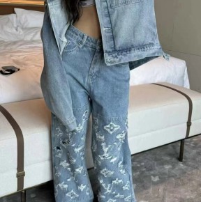 [세일][공용] 루ㅇ비통 데님 스케이트 진