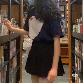 [공용][세일] 꼼데가르송 레드 하트 프린트 화이트 하트 티셔츠 3컬러