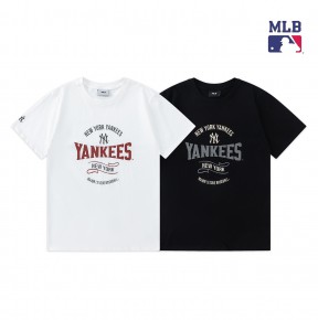 [공용] 엠ㅇ비 바시티 빈티지 컬러 그래픽 반팔 티셔츠