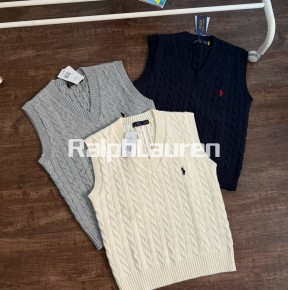 [공용] 폴ㄹ 랄프로렌 케이블 니트 코튼 베스트 3컬러