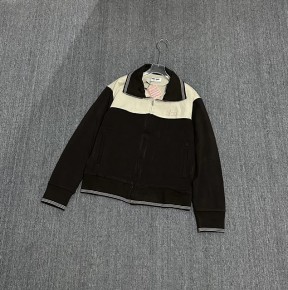 [세일] 미ㅇ미우 코튼 플리스 지퍼 스웨트셔츠