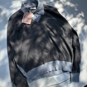 [공용] 미ㅇ미우 캐시미어 앤 울 폴로 스웨터